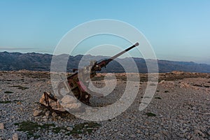 Cannon near Pag bridge