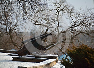 Cannon in park Val, in Chernihiv