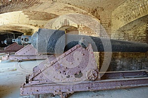 Cannon row, Fort Sumter, Charleston, S.C.