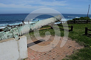A cannon salvaged from the galleon Sacramento