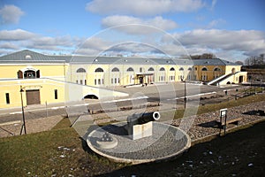 Cannon of 19th century in Daugavpils fortness