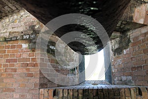 Cannon window in fort bunker