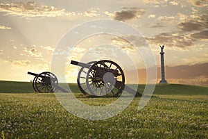 Cannons at Antietam (Sharpsburg) Battlefield in Maryland photo