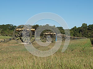 Cannons in civil war park