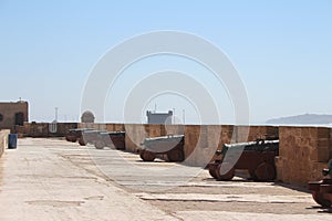 Cannons at Essaouira Castle, Morocco