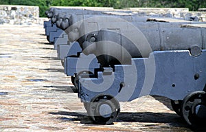 Cannons at Fort Ticonderoga in New York