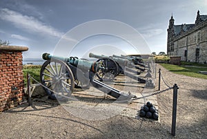 Cannons at Hamlet's Castle of Kronborg