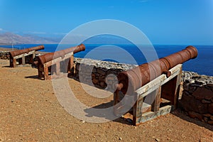 Cannons on Preguica, Sao Nicolau island, Cape Verde photo