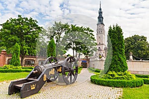 Cannons under Jasna Gora monastery in Czestochowa