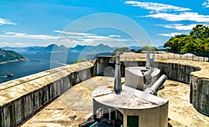 Cannons at Vigia Fort in Rio de Janeiro, Brazil