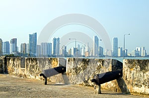 Cannons The Wall Cartagena Colombia photo