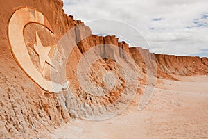 Canoa quebrada carving sign