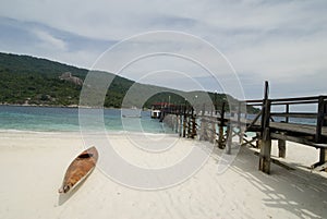 Canoe on a beach