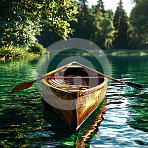 a canoe captured in superior quality