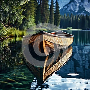 a canoe captured in superior quality