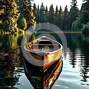 a canoe captured in superior quality