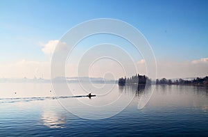 Canoe on the lake