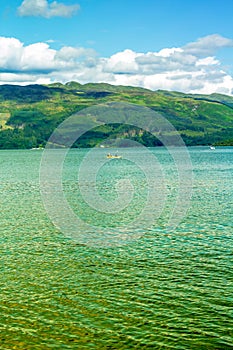 Canoe on Loch Lomond in Luss, Scotland, UK