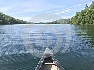 Canoe on Philippe Lake, Gatineau, QC photo