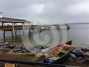 Canoe and Pier