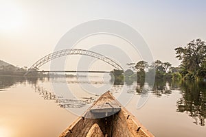 Canoe ride in Africa