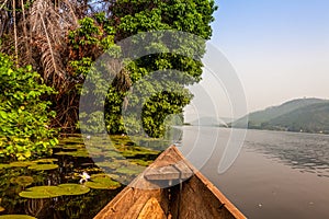 Canoe ride in Africa