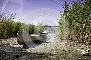 Canoe on the shore