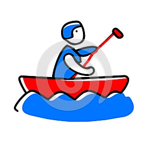 Canoe Slalom: Olympic Games clipart icon photo