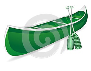 Canoe vector illustration