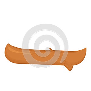 Canoe vector illustration. kayak boat with paddle