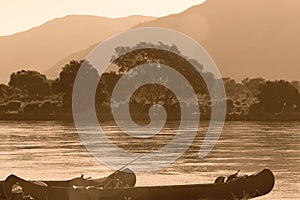 Canoe on Zambezi