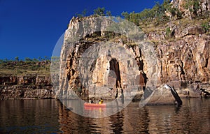 Canoeing at Katherine Gorge