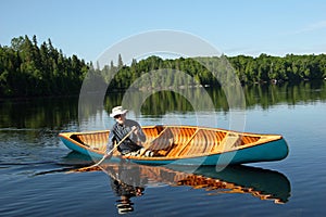 Canoeist - Northern Ontario. Canada