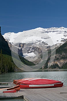 Canoes at Lake Louise