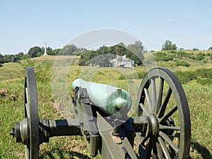 Canon Aimed Siege of Vicksburg Mississippi