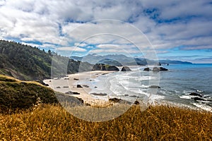 Canon beach in the Ecola State Park, Oregon USA