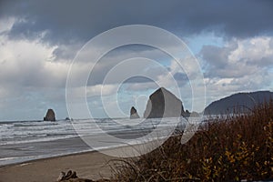 Canon Beach Oregon Coastline