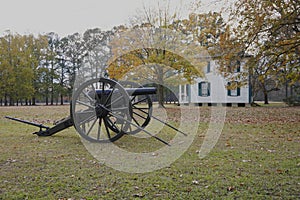 Canon at a Civil War battleground photo