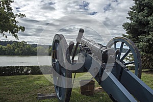 Canon at fort Randolph,Virginia,USA