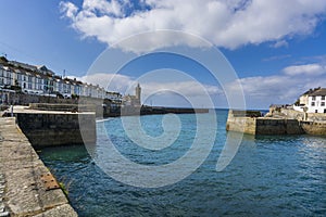 Canon in Porthlevan historic port entrance