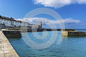 Canon in Porthlevan historic port entrance