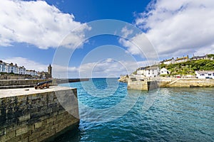 Canon in Porthlevan historic port entrance