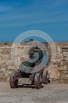 Canon in Sqala du Port Northern Scala , a defensive tower at