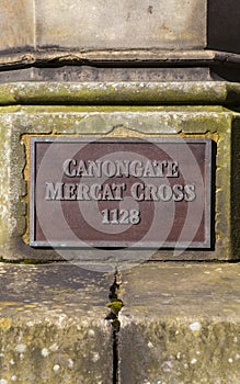 Canongate Mercat Plaque