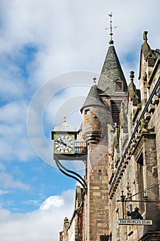 The Canongate Tolbooth's Clock, Edinburgh