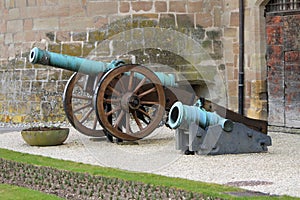 Canons in front of castle, Morges, Switzerland