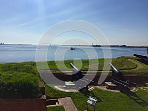 Canons Overlooking the Ocean at Fort McHenry