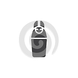 Canopic jar vector icon