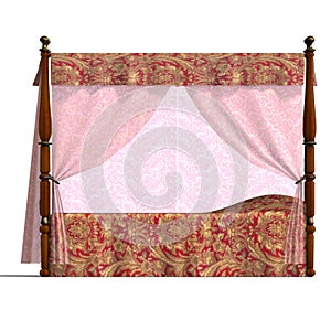 Canopy bed of louis XV.