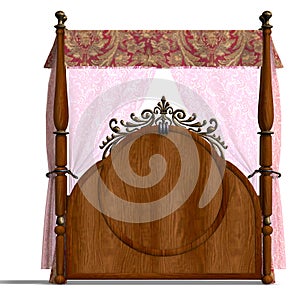 Canopy bed of louis XV.